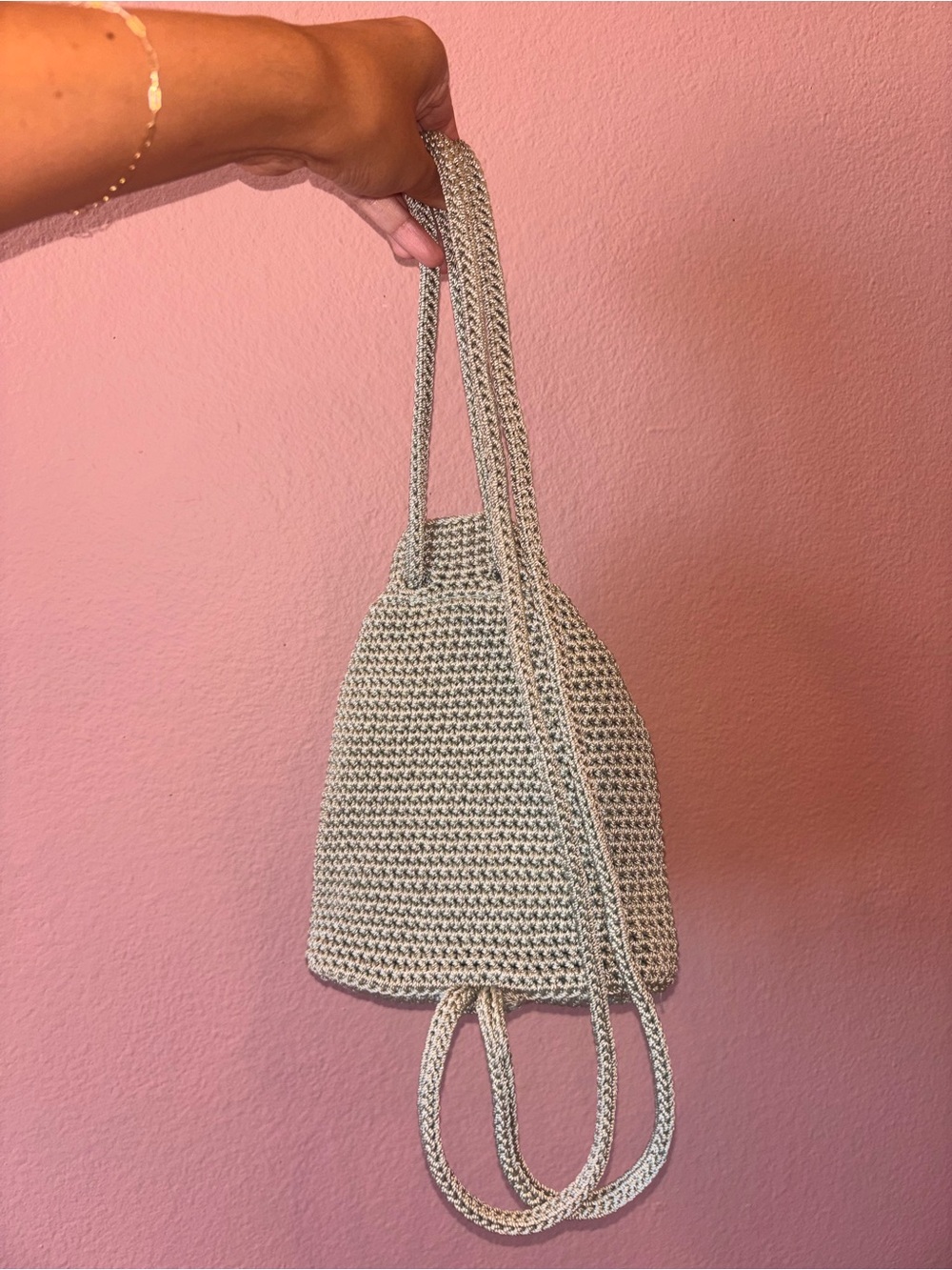 The Sak Mini Drawstring Backpack Sage Green - Picture 3 of 9